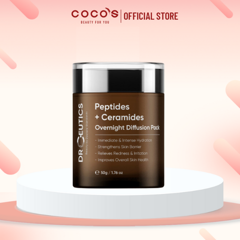 Kem Dưỡng Da Ban Đêm Cấp Ẩm Sâu DrCeutics Peptides + Ceramides Overnight Diffusion Pack 50g