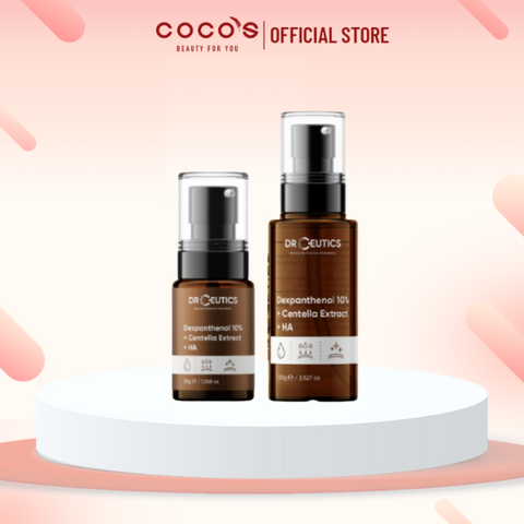 Serum B5 DrCeutics Dexpanthenol 10% + Centella Extract + HA Tinh Chất Cấp Ẩm Và Phục Hồi Da 30g/100g