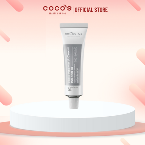 Kem Dưỡng DrCeutics Basic Vitamin A Cream 150.000 IU Kem Dưỡng Trẻ Hóa và Căng Mịn Da 35g