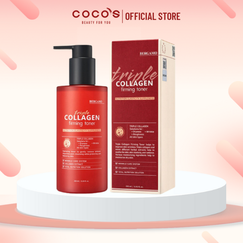 Toner Collagen Săn Chắc Bergamo Triple Collagen Firming Toner 250ml