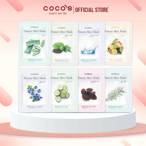 Mặt Nạ Foodaholic Nature Skin Mask, Mặt Nạ Dưỡng Ẩm, Mặt Nạ Giảm Mụn, Mặt Nạ Trắng Da 23g