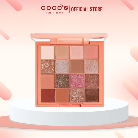 Bảng Phấn Mắt 16 Ô Siêu Mềm Mịn, Bền Màu, Lâu Trôi Habaria Eyeshadow Palette 16g
