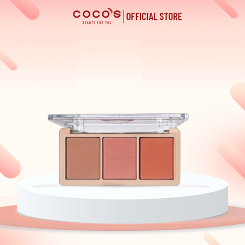 Bảng Phấn Má 3 Ô Habaria 3 Colors Pro Blush Palette 12g