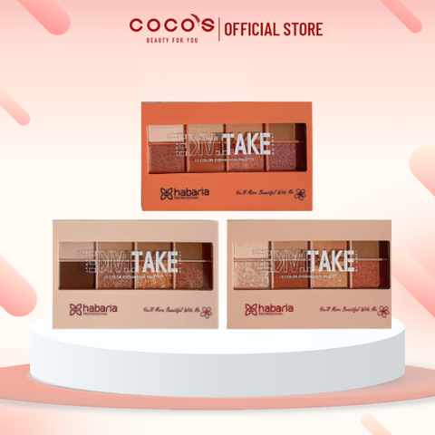 Bảng Phấn Mắt 12 Ô Habaria Color Eyeshadow Palette 12g