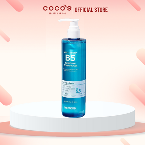 Sữa Rửa Mặt Pretty Skin Multi Hydra B5 Purifying Foaming Gel Dạng Gel Mọi Loại Da 300ml