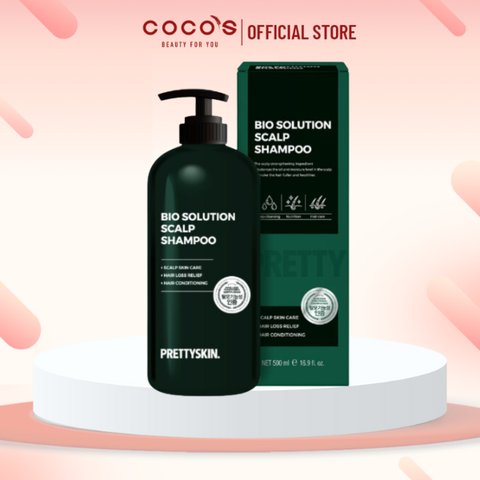 Dầu Gội Đầu Bio Solution Scalp Shampoo Pretty Skin Giảm Rụng Tóc Cải Thiện Mọc Tóc 500ml