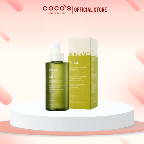 Serum Bergamo Cica Essential Intensive Ampoule 150ml - XANH LÁ