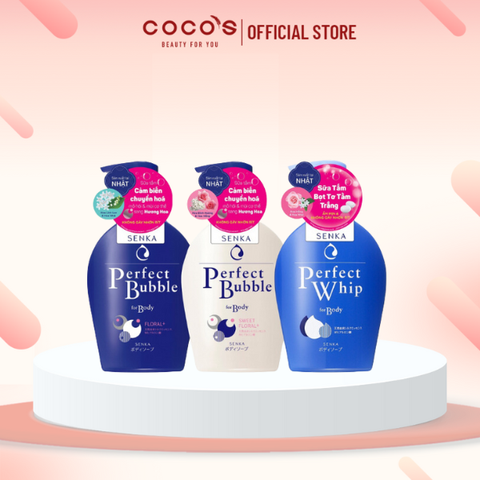 Sữa Tắm Hương Hoa Dưỡng Ẩm Ngăn Ngừa Mụn Lưng SENKA 500ml