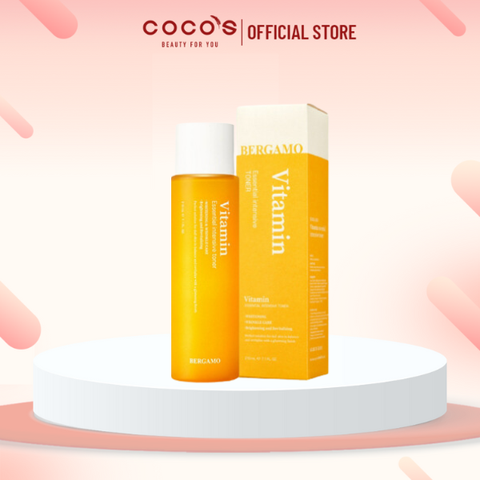 Toner Bergamo Vitamin Essential Intensive Toner Cấp Ẩm, Dưỡng Da 210ml - VÀNG