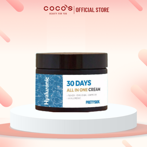 Kem Dưỡng Pretty Skin Hyaluronic 30 Days All In One Cream - Kem Dưỡng Cấp Ẩm Cho Da