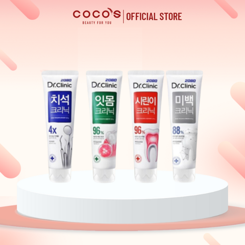 Kem Đánh Răng DR.CLINIC Giúp Làm Trắng Răng , Đánh Bay Mảng Bám , Giữ Răng Chắc Khỏe 110g