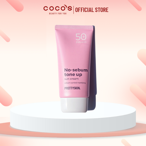 Kem chống nắng nâng tone kiềm dầu No-sebum Tone up Prettyskin