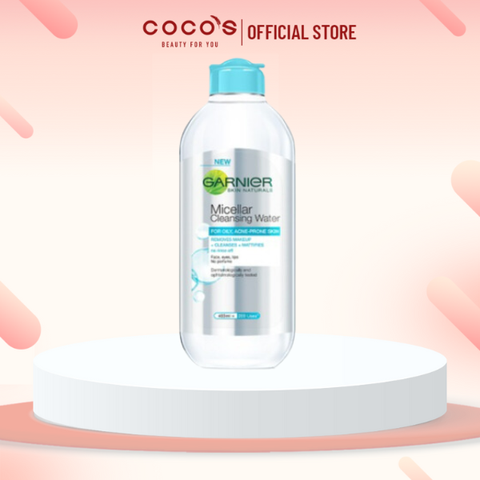 Nước tẩy trang Garnier Cho Da Dầu Mụn Salicylic BHA Micellar 400ml