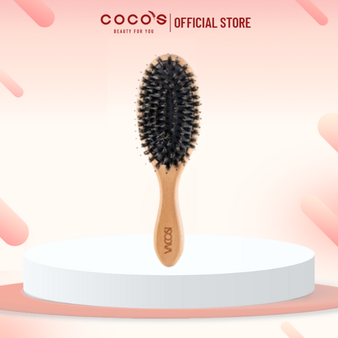 Lược Gỗ Vacosi Wooden Hairbrush Massage Ngăn Tĩnh Điện, Làm Bóng Tóc - C02