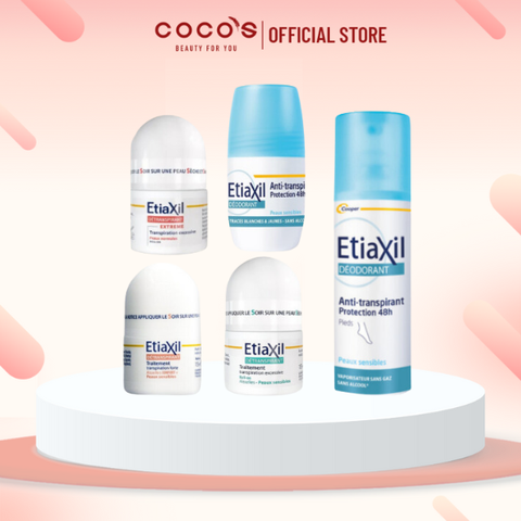 Lăn Khử Mùi Etiaxil Detranspirant Traitement RollOn, lăn Etiaxil, Xịt Khử Mùi Chân Ngăn Mùi (15ml/50ml)