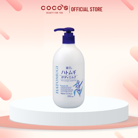 Sữa Dưỡng Thể Ban Đêm Reihaku Hatomugi Body Milk Cấp Ẩm Làm Mịn Da 400ml