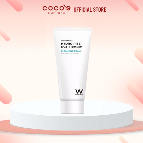 Sữa Rửa Mặt WonJin Effect Hydro Rise Hyaluronic Cleansing Foam, Sữa Rửa Mặt Cấp Ẩm 80ml