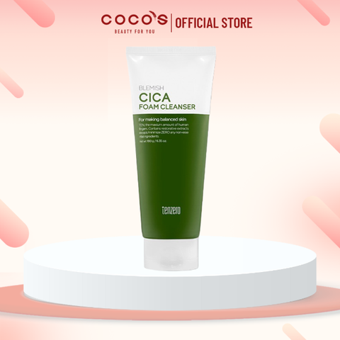 Sữa Rửa Mặt Tenzero Blemish Cica Foam Cleanser 180g