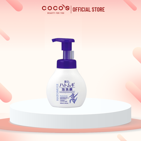 Sữa Rửa Mặt Hatomugi Tạo Bọt Hỗ Trợ Dưỡng Ẩm, Sáng Da 160ml Moisturizing & Facial Washing - The Facial Whip