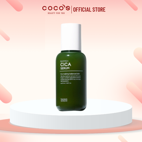 Serum Rau Má Tenzero Blemish Cica Cấp Ẩm Giảm Mụn 50ml