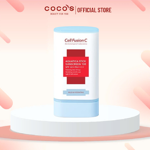 [CELL FUSION C] Sáp Chống Nắng Cấp Ẩm, Dịu Da, Giảm Nếp Nhăn & Sạm Nám Cell Fusion C Aquatica Stick Sunscreen 100 SPF 50+/PA++++ 19g