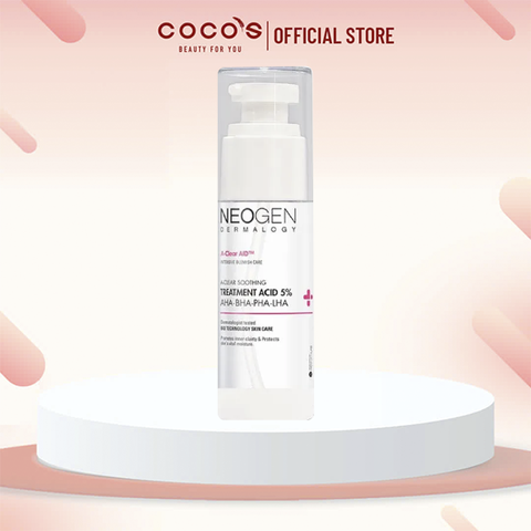 Toner Neogen Dermalogy Treatment Acid 5% AHA - BHA - PHA - LHA, Toner Tẩy Tế Bào Chết, Toner Giảm Mụn 150ml
