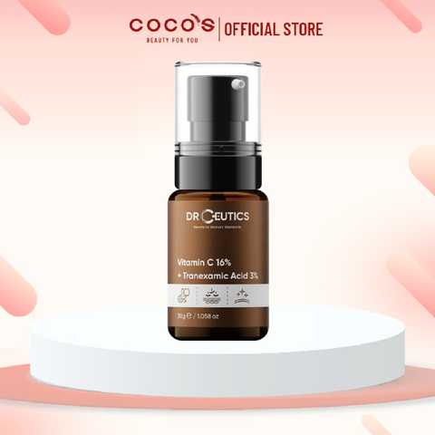 Serum DrCeutics Vitamin C 16% Và Tranexamic Acid 3% Serum Giảm Lão Hóa Làm Sáng Da 30ml