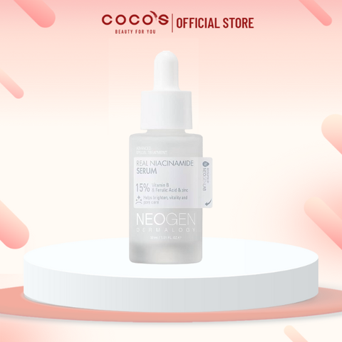 Serum Neogen Dermalogy Giảm Mụn, Kiềm Dầu 30ml Real Niacinamide 15% Serum 30ml