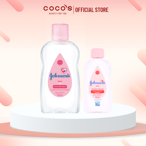 Dầu Mát Xa Dưỡng Ẩm Johnson's Baby Oil Massage Pink 200ml/50ml