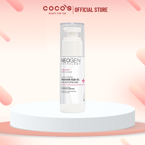 Toner Neogen Dermalogy Treatment Acid 5% AHA - BHA - PHA - LHA Tẩy Tế Bào Chết, Dưỡng Sáng, Giảm Mụn 150ml