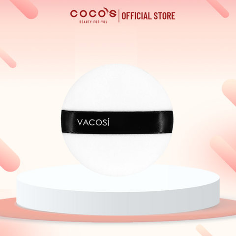 Bông Phấn Khô Tròn Nhỏ Vacosi Pro Studio Small Round Pro Puff (Bịch 1 Cái) - PK02