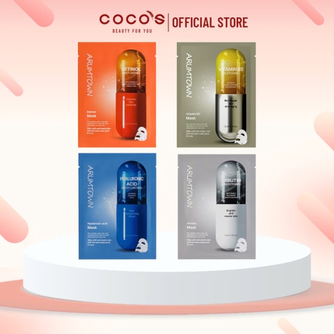 Mặt Nạ Arumtown Mask Mặt Nạ Giảm Lão Hóa, Mặt Nạ Dưỡng Sáng, Mặt Nạ Cấp Ẩm 23ml
