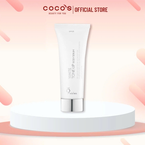 Tinh Chất Dưỡng Thể 9Wishes White Tone-up Body Serum Kem Dưỡng Thể Nâng Tone, Sáng Da 150ml