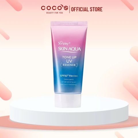 Tinh chất chống nắng Sunplay Skin Aqua Tone Up UV Essence Lavender nâng tông SPF50+ PA++++ 50g