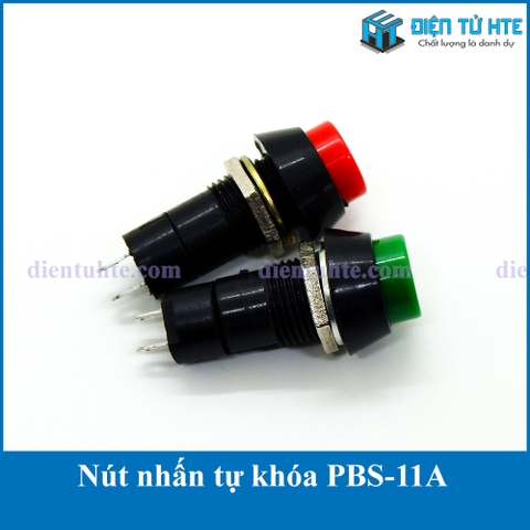 Nút nhấn tự khóa Self-locking PBS-11A 3A