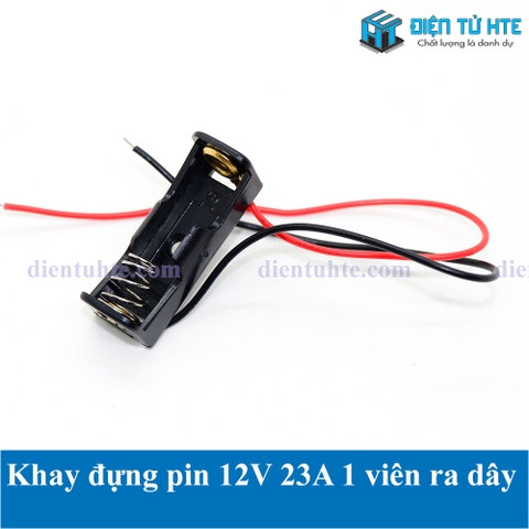 Hộp đựng Pin 12V 23A 1 viên ra dây