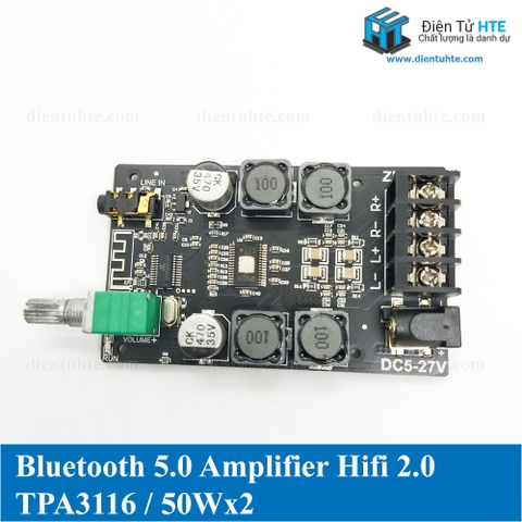 Mạch khuếch đại âm thanh HIFI Bluetooth 5.0 TPA3116 50W + 50W ZK-502C