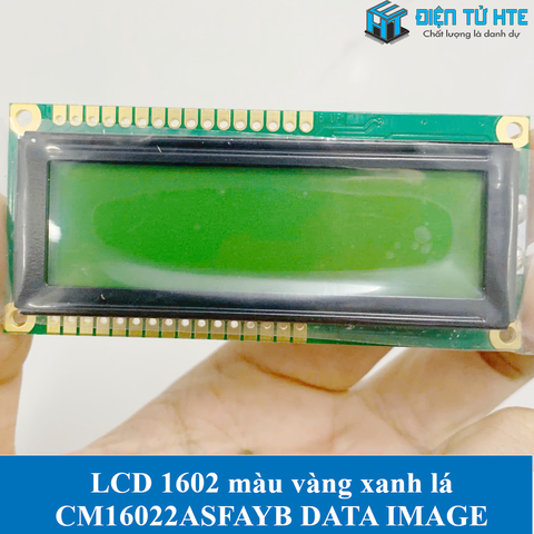 LCD ký tự 1602 nền vàng xanh lá chữ đen CM16022ASFAYB chính hãng DATA IMAGE