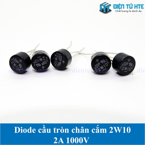 Diode cầu 2A 1000V tròn chân cắm 2W10 SEP