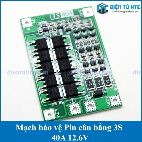 Mạch bảo vệ Pin cân bằng 3S 40A 12.6V