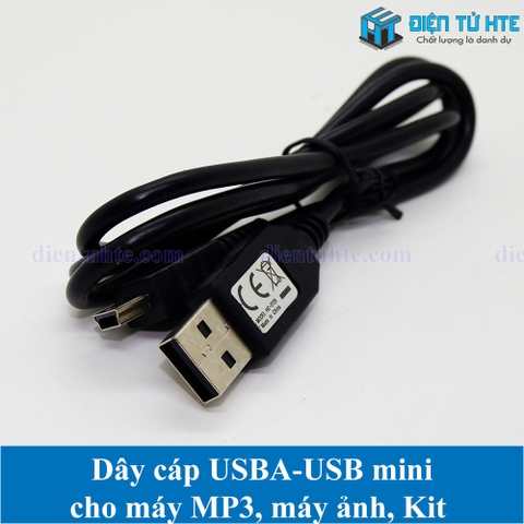 Dây USB A - mini USB loại tốt dài 80cm