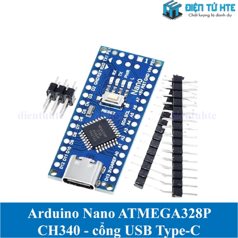 Arduino Nano V3 CH340 - giao tiếp USB TypeC (ATMEGA328 16MHz)