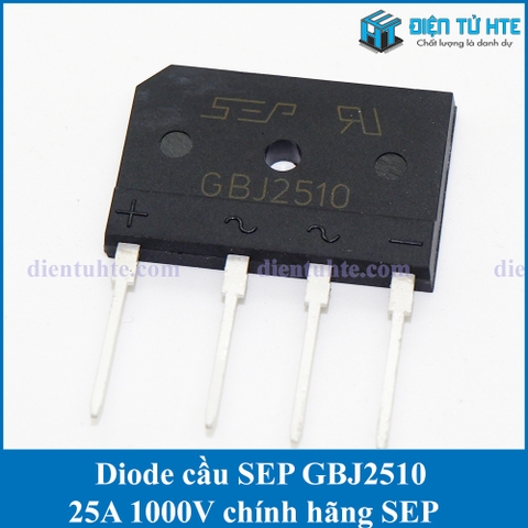 Diode chỉnh lưu cầu GBJ2510 25A 1000V chính hãng SEP