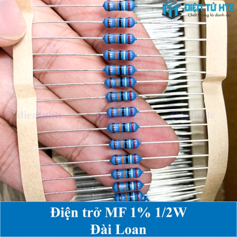 Điện trở MF Đài Loan 1/2W 5 vạch màu 1%