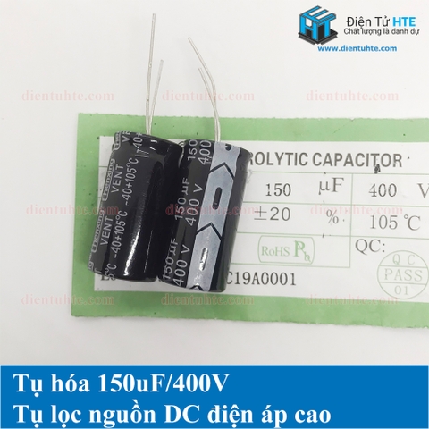 Tụ điện tụ hóa 150uF 400V 18x35mm