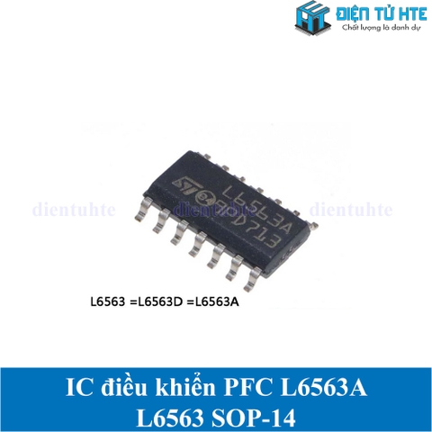 IC điều khiển Transition-Mode PFC L6563A L6563 Dán SOP-14