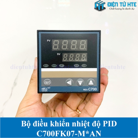 Bộ điều khiển nhiệt độ PID K type C700 Ngõ ra Relay Alarm C700FK07-M*AN kèm cảm biến