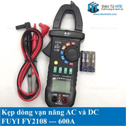 Kẹp dòng vạn năng điện tử AC và DC FUYI FY2108 600A