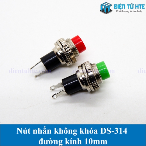 Nút nhấn không khóa DS-314 đường kính 10mm