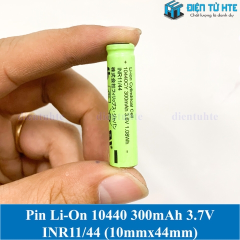 Pin Lithium Ion 10440 3.7V 300mAh (CN) Vỏ xanh lá